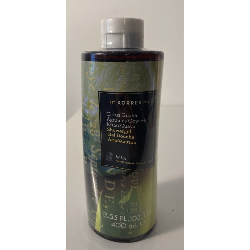 ONE NEW & SEALED KORRES CITRUS GUAVA SHOWER GEL 13.53 OZ BODY WASH